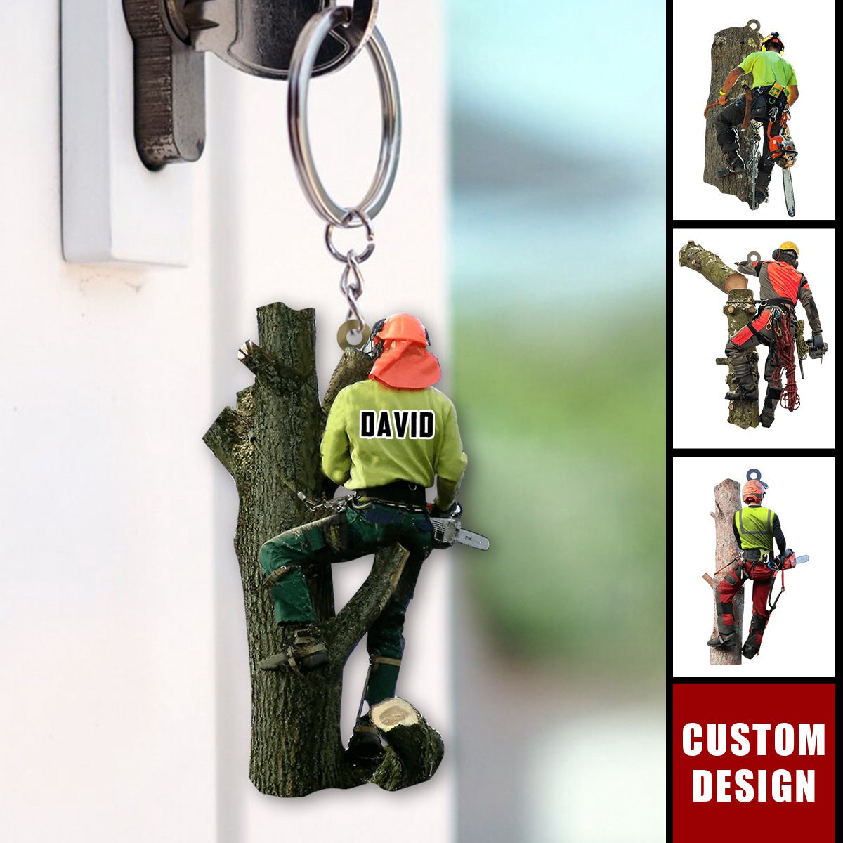Personalized Arborist Keychain- New Release