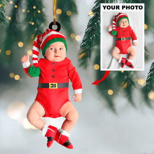 Personalized Upload Photo Baby Christmas Ornament