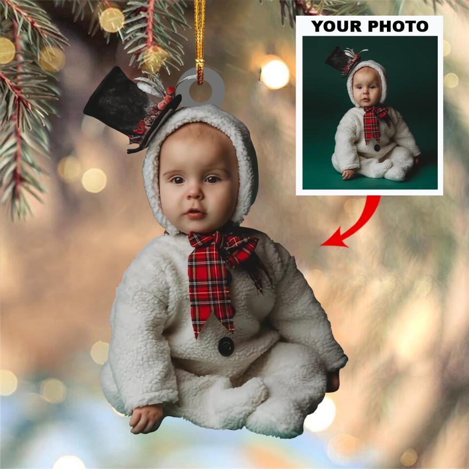 Personalized Upload Photo Baby Christmas Ornament