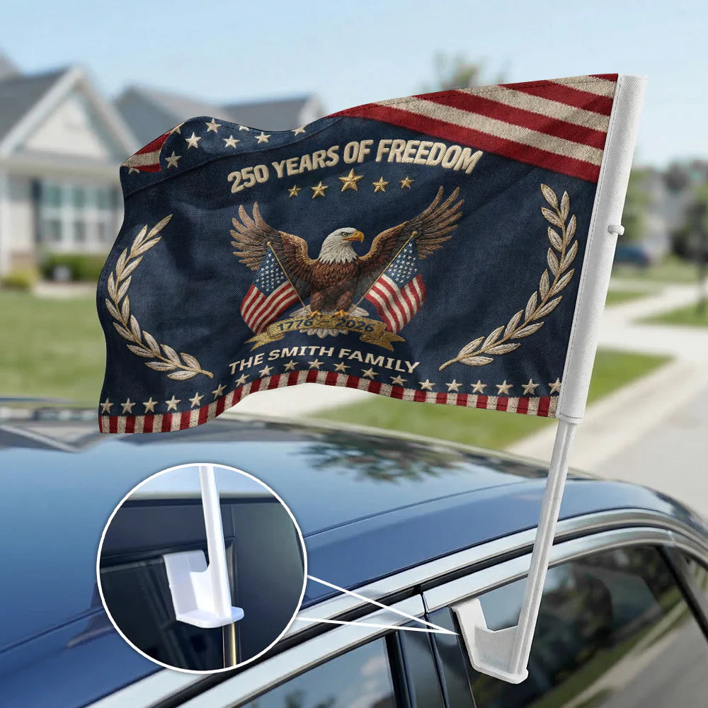 250th Anniversary USA Patriotic Car Flag