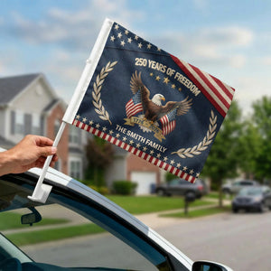 250th Anniversary USA Patriotic Car Flag