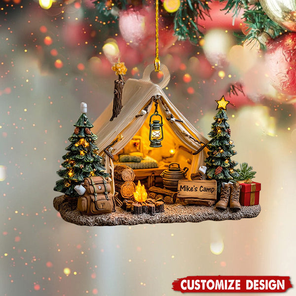 Tiny Rider - Personalized Mica Ornament - Christmas Gift For Family, F