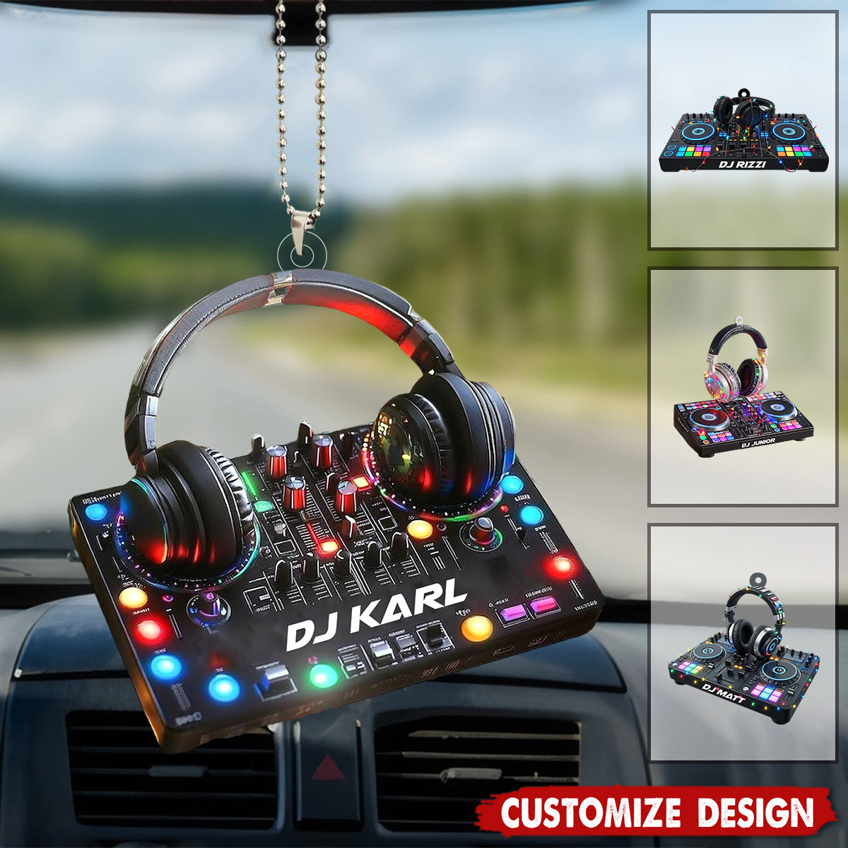 DJ Mixer with Headphones Ornament - Music Console Decor - Gift For DJs, Music Producers