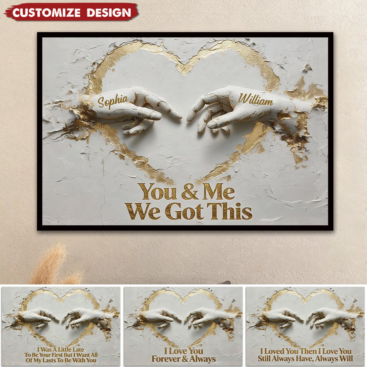You And Me We Got This - Personalized Couple Poster