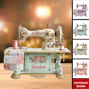 Sewing Makes Me Happy - Personalized Sewing Custom Shaped Acrylic Plaque