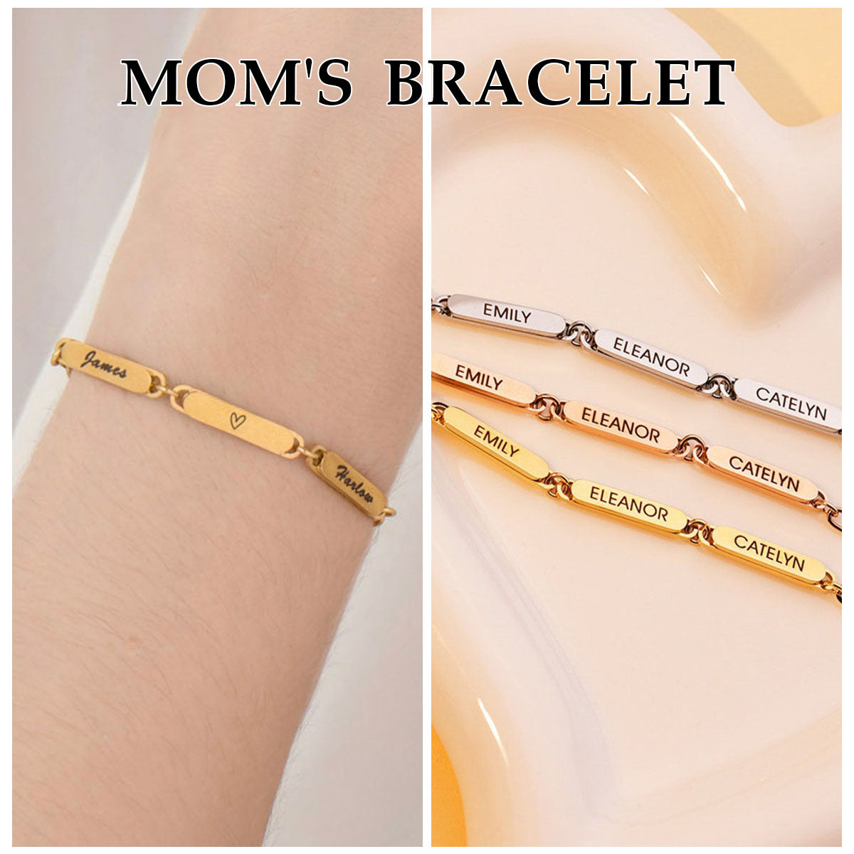 Personalized Mini Name Bar Bracelet