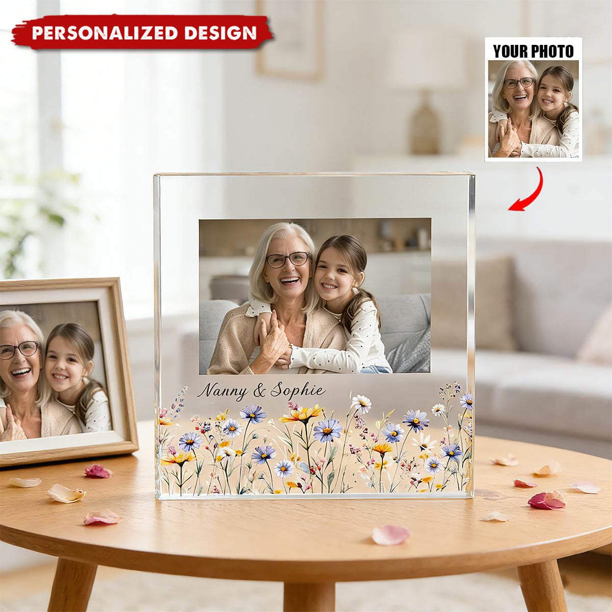 Personalised Acrylic Photo Plaque-Mother's Day Keepsake