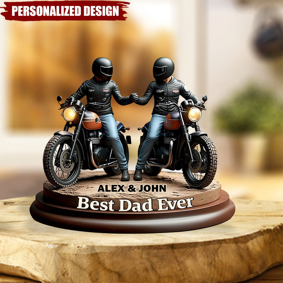 Biker Brothers/Dad&Kids-Personalized Acrylic Plaque