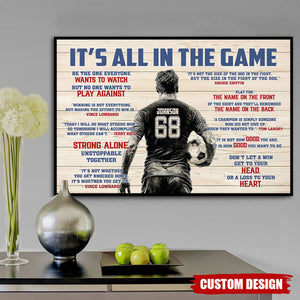 Personalized Soccer Man Poster - Gift For Soccer Lover