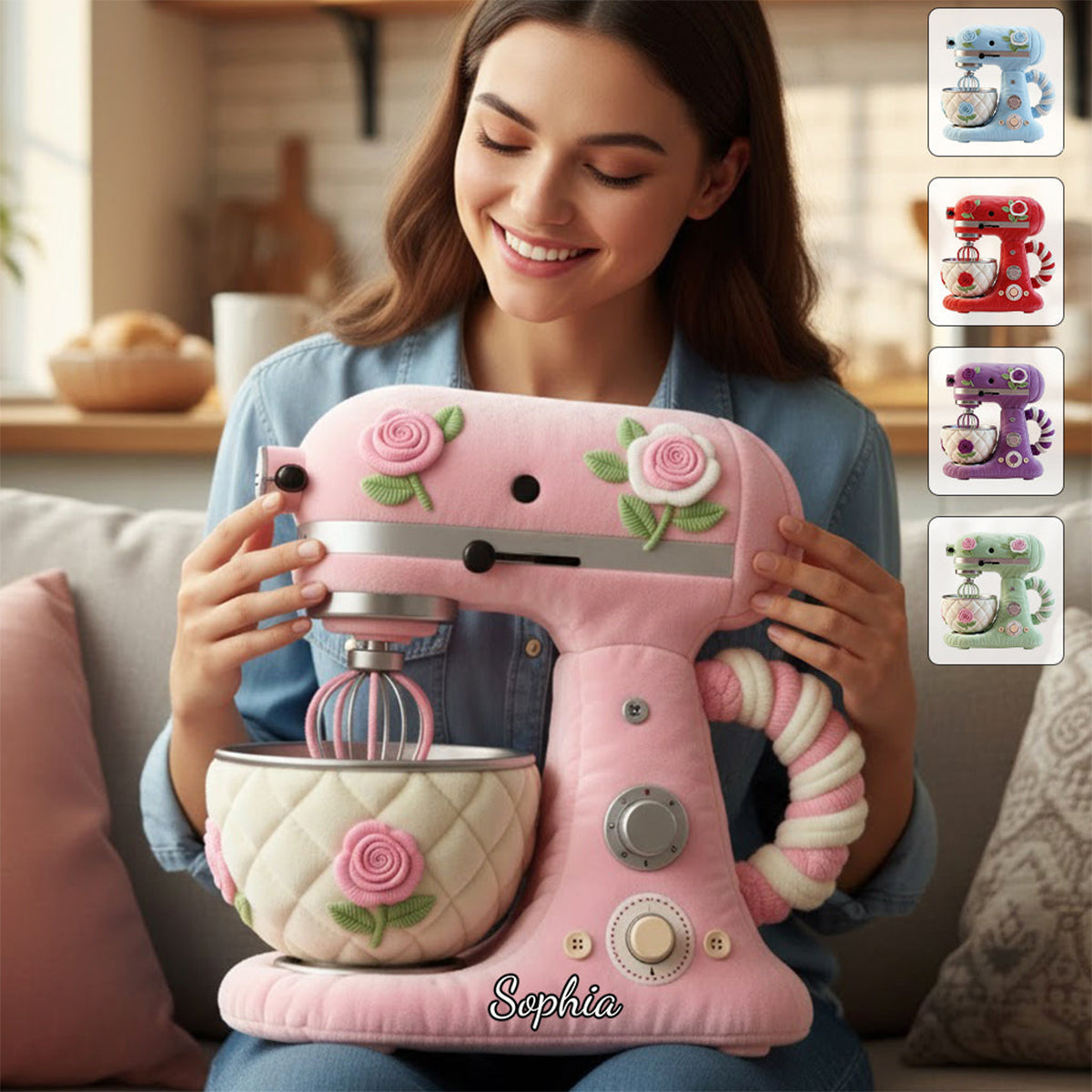 Personalized Baking Faux Fur Shaped Pillow-Perfect Gift For Baking Lovers