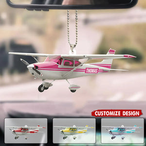 Personalized Airplane Ornament - Gift for Travelers, Aviators & Helicopter Lovers