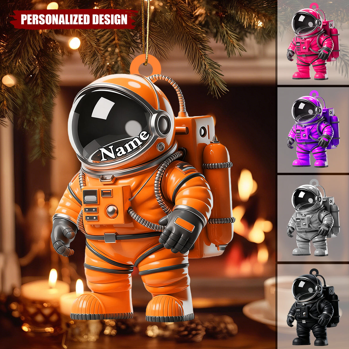 Personalized Astronaut Christmas Ornament-Gift For Astronaut Lover