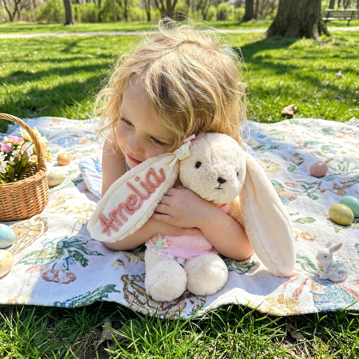 Personalized Bunny Plush - Gift For Girl,Baby,Granddaughter
