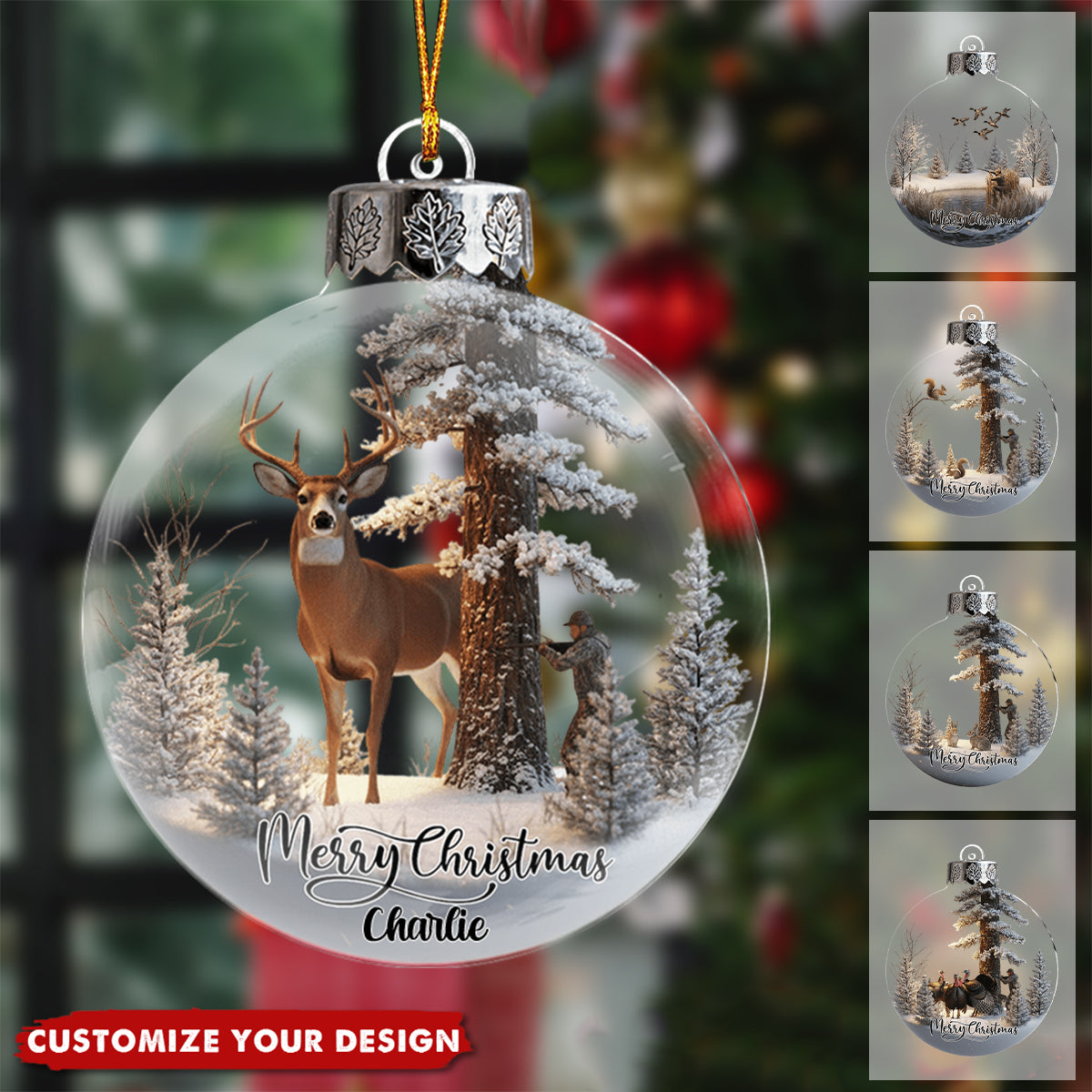 Christmas Gift For Hunters - Personalized Hunting Ornament