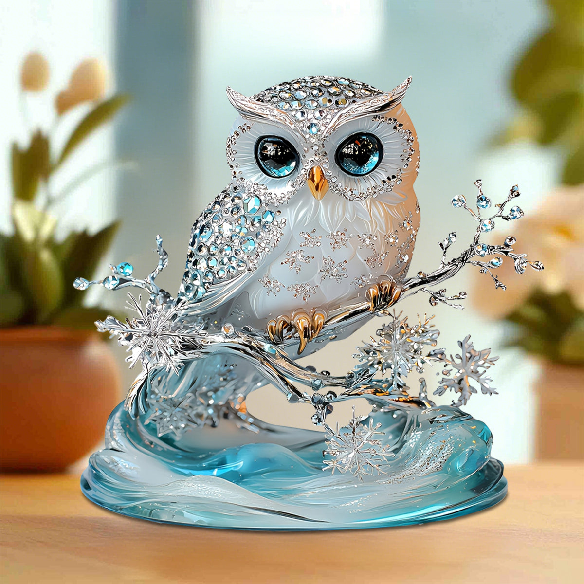 Elegant Owl Acrylic Plaque