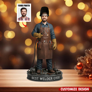 Custom Gift For Welder - Personalized Welder Custom Shaped Acrylic Plaque