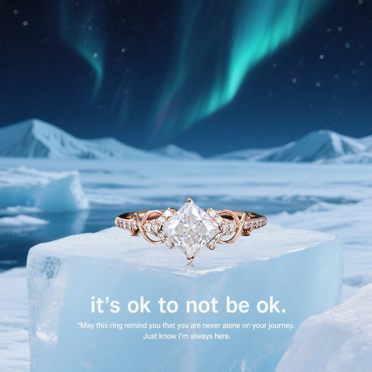 It's OK To Not Be OK Princess Ring - Gift For Your Loved One