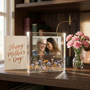 Personalised Acrylic Photo Plaque-Mother's Day Keepsake