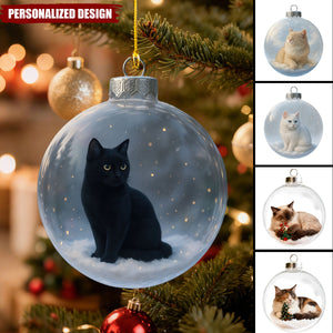 Cute Cat Christmas Ornaments