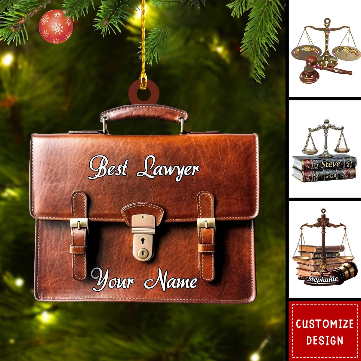 2024 New Release Personalized Lawyer Christmas Ornament - Gift For Lawyer