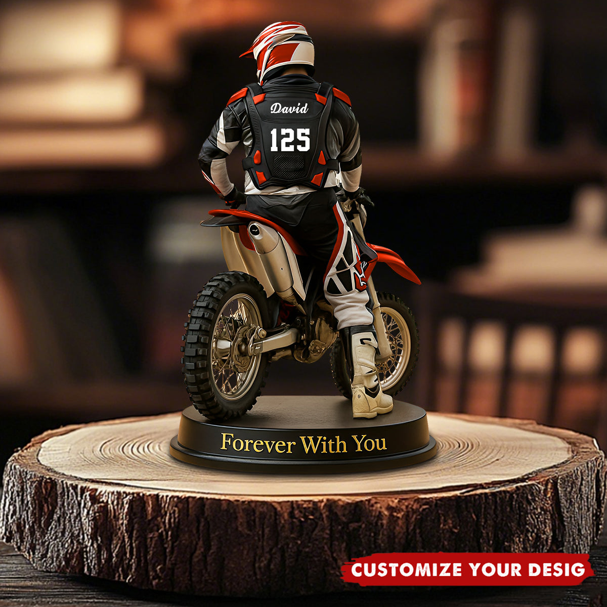 Personalized Motocross Racer Acylic Plaque