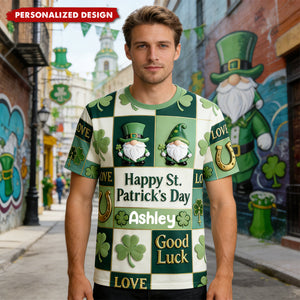 Happy St. Patrick's Day-Personalized Irish T-Shirt