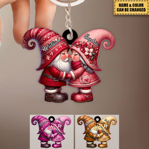 Personalized Dwarf Acrylic Keychain - Gift For Couple