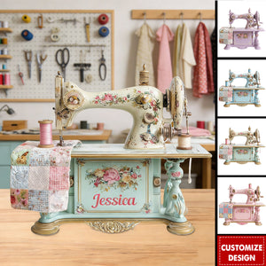 Sewing Makes Me Happy - Personalized Sewing Custom Shaped Acrylic Plaque