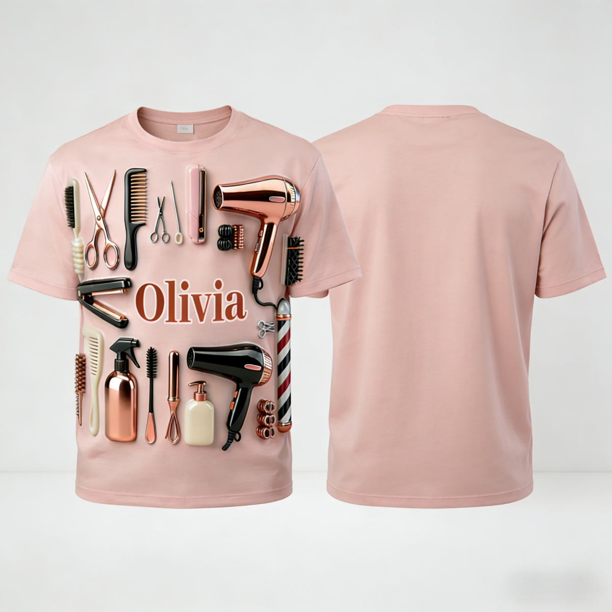 Proud Hair Stylist-Personalized Hairdresser Shirt
