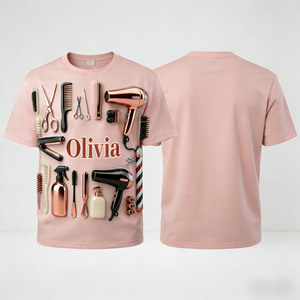 Proud Hair Stylist-Personalized Hairdresser Shirt