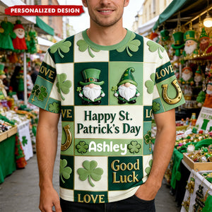 Happy St. Patrick's Day-Personalized Irish T-Shirt