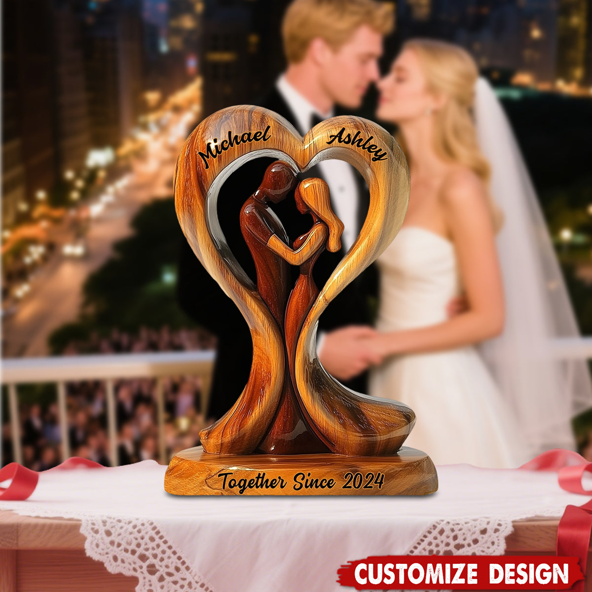 You And Me We Got This - Personalized Couple Shaped Acrylic Plaque