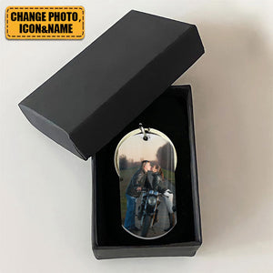 Ride Safe - Personalized Photo Keychain - Gift For Beloved One