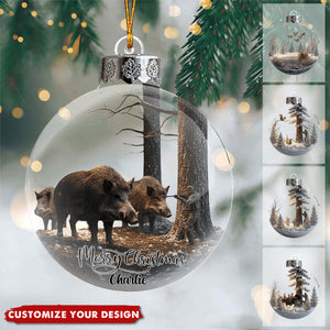 Christmas Gift For Hunters - Personalized Hunting Ornament