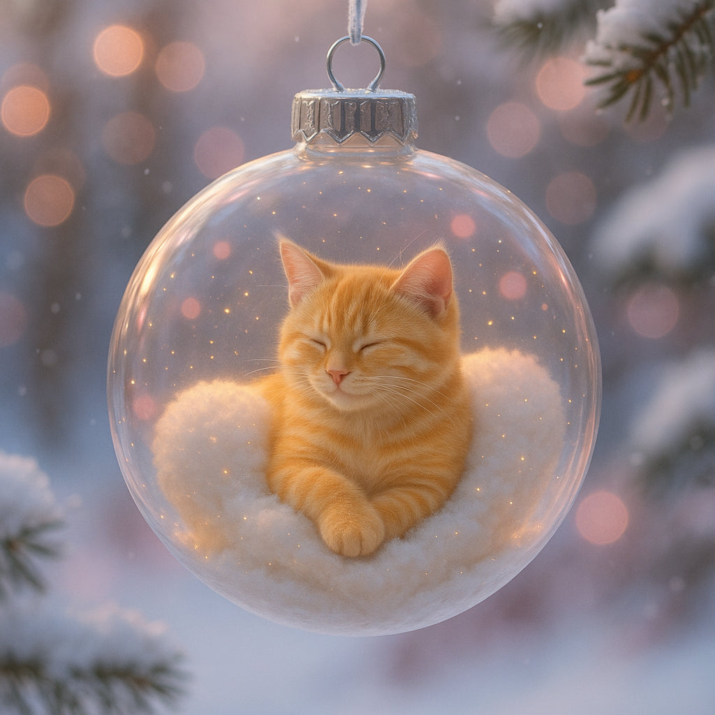 Cute Cat Christmas Ornaments