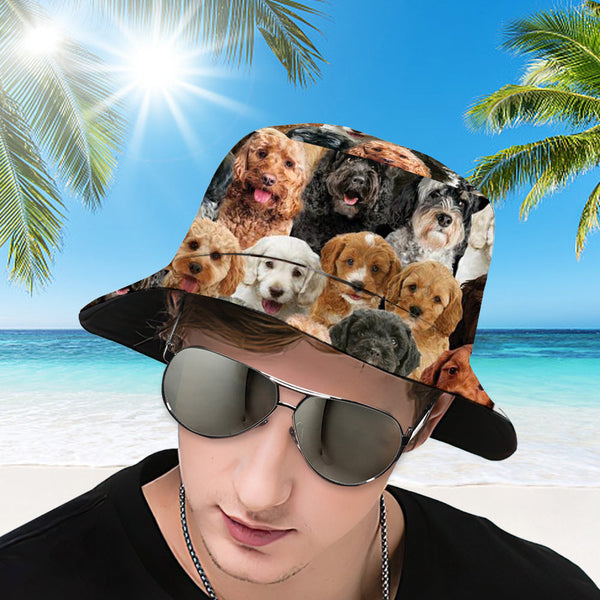 A Bunch Of Cockapoos Bucket Hat - facamart