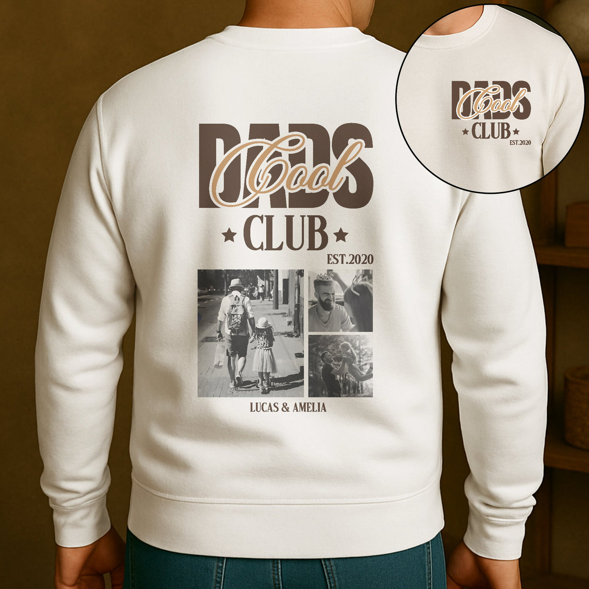 Cool Dad Club Custom Photo - Personalized Shirt
