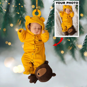 Personalized Upload Photo Baby Christmas Ornament