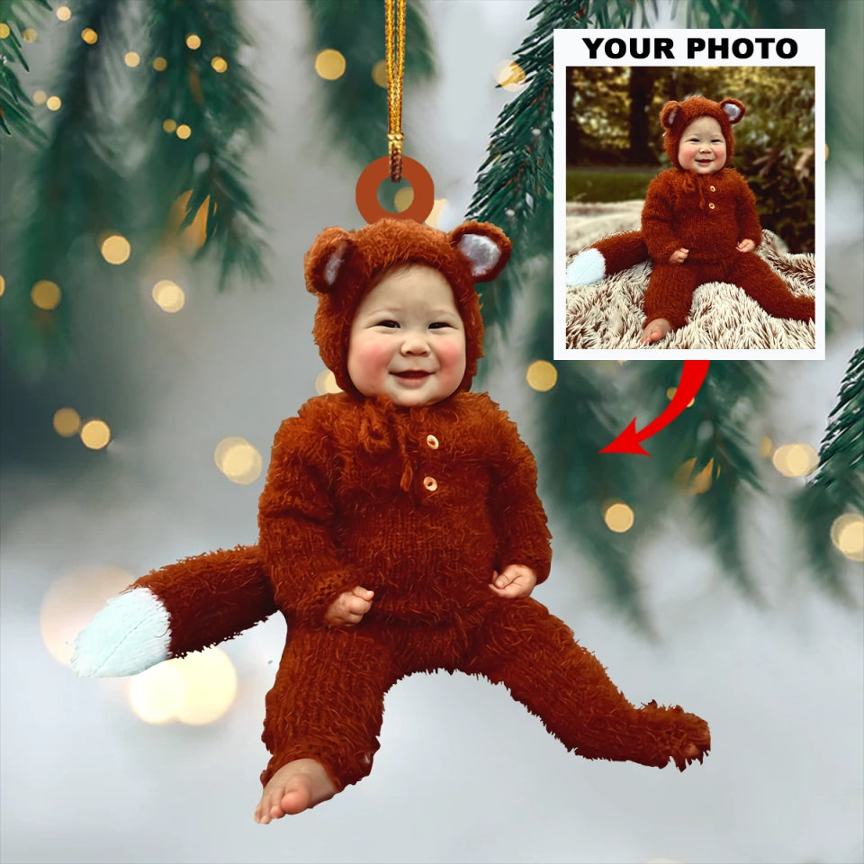 Personalized Upload Photo Baby Christmas Ornament