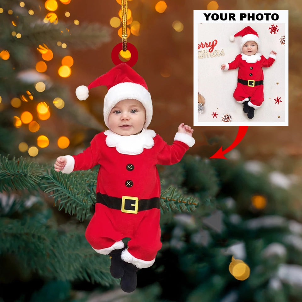 Personalized Upload Photo Baby Christmas Ornament