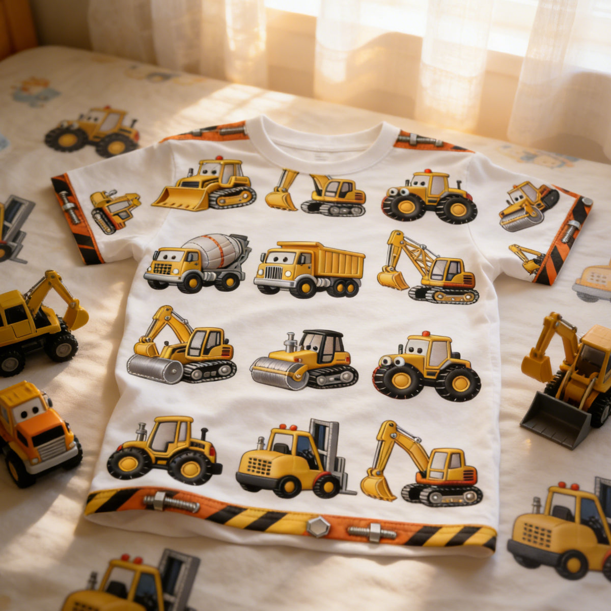 New Release-Construction Machines Kid T-Shirt