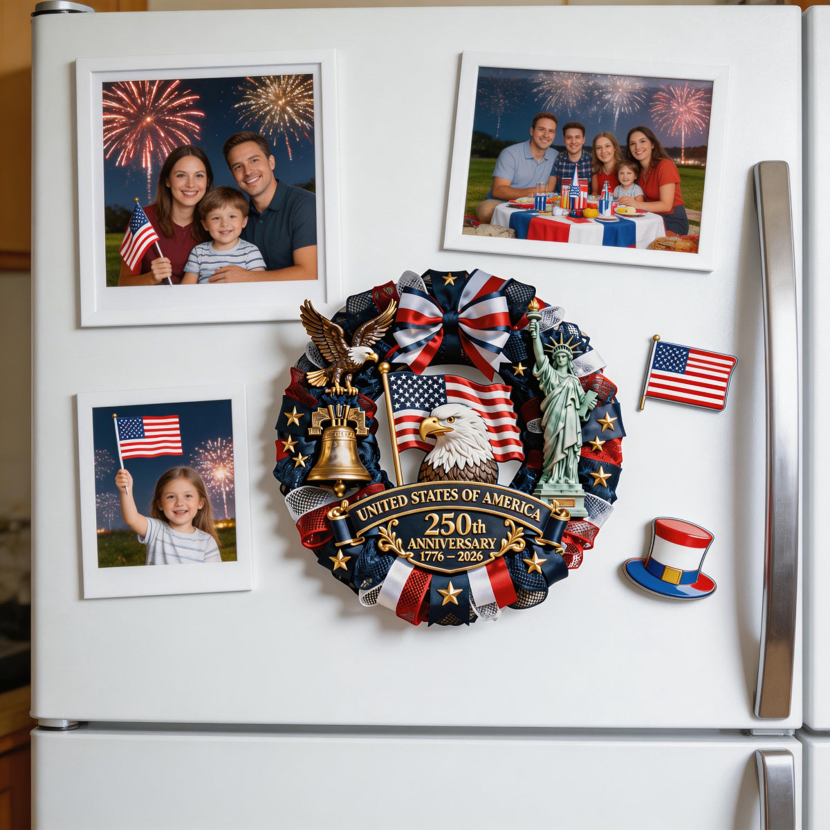 USA 250th Anniversary Acrylic Fridge Magnet