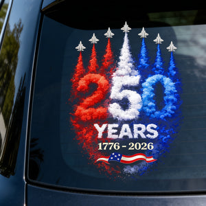 USA 250th Anniversary Rocket Decal Sticker