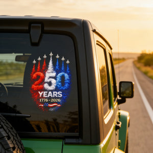 USA 250th Anniversary Rocket Decal Sticker