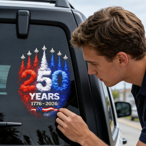USA 250th Anniversary Rocket Decal Sticker