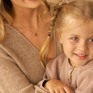 Initial Heart Birthstone Necklace - Birthday & Mothers Day Gift