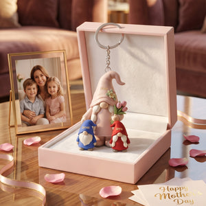 Personalized Mom/Nana With Kids Keychain