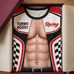 Custom Funny T-shirt - Personalized Summer Vacation And Travel Gifts For Husband, Son, Grandson, Yourself - Turbocharged Power In A Shirt