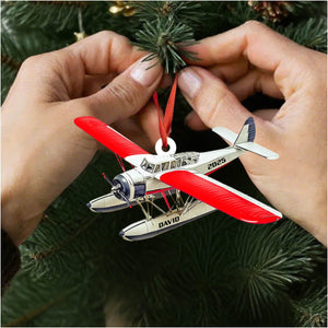 Personalized Airplane Christmas Ornament - New Release