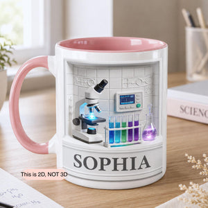 Personalized Science Lab Mug, Science Lover Gift